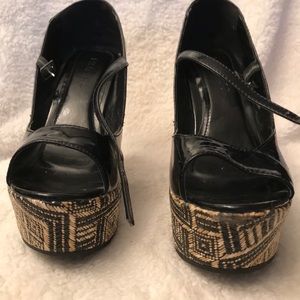 Ladies black Slingbacks